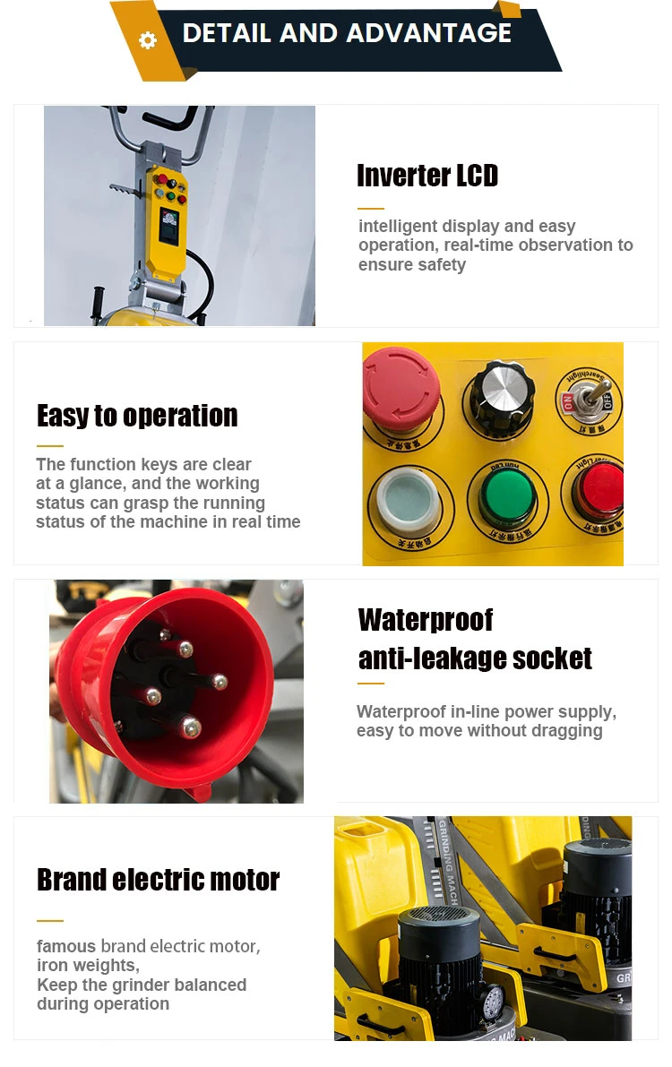 Concrete Polisher Concrete Surface Grinder Marble Polishing Machine Floor Polish Concrete Floor Grinding Polishing Machine