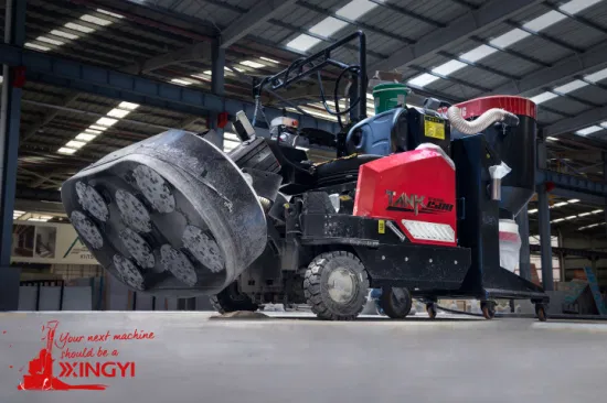 Passeio automático de tamanho grande de 1500 mm em moedor de piso de concreto com controle remoto